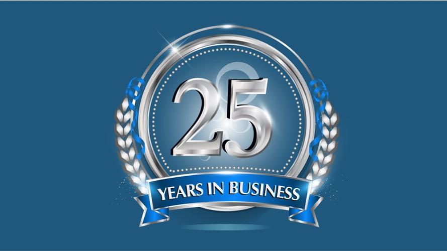 25 year anniversary! I am thrilled to announce that this year marks a significant milestone for our company as we celebrate our 25th anniversary!
